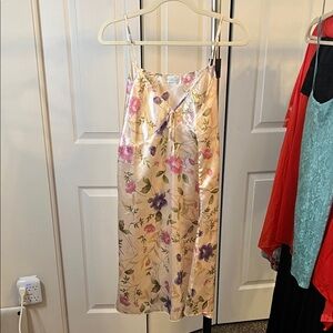 Floral Satin Slip Dress